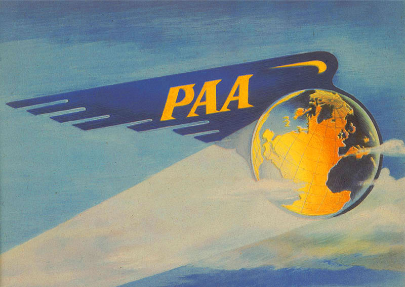 pan am 1944 annual report cover detail