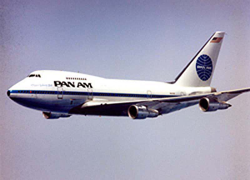 pan american world airways 747 in flight 1