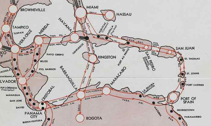 1931 Route map Pan Am Caribbean rsz