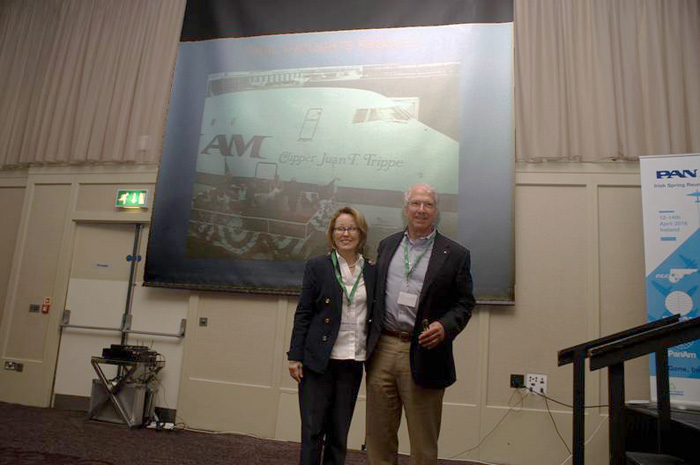 Ed Trippe Becky Sprecher Pan Am talk at Foynes Reunion Photo copyright Robert Genna