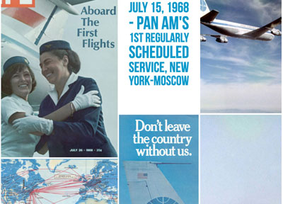 July 15 1968 Pan Am Flight New York - Moscow