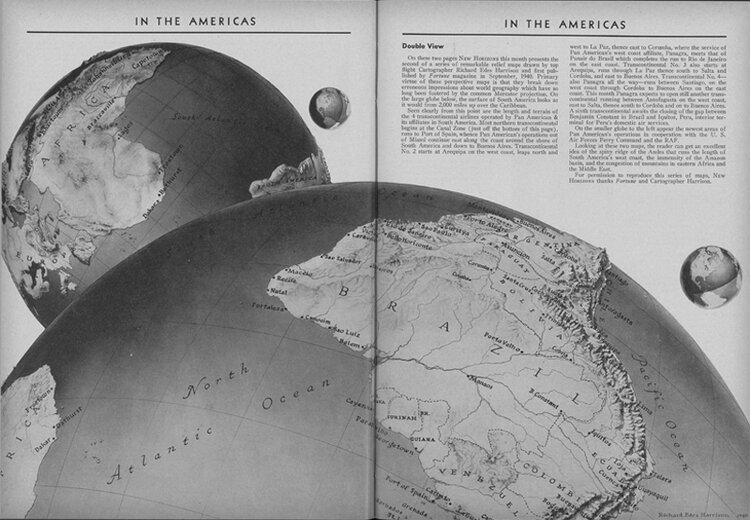 View of South America and Africa Pan Am areas Richard Edes Harrison rsz