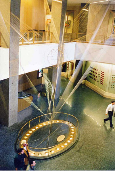 Richard Lippold Sculpture and Lighting design in Pan Am Building New York City