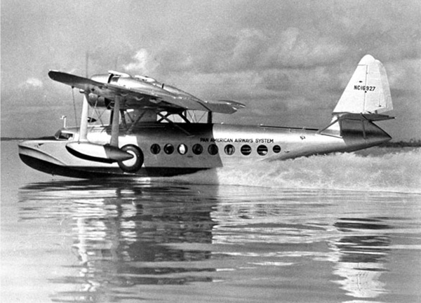 Pan Am Sikorsky S 43 taking off