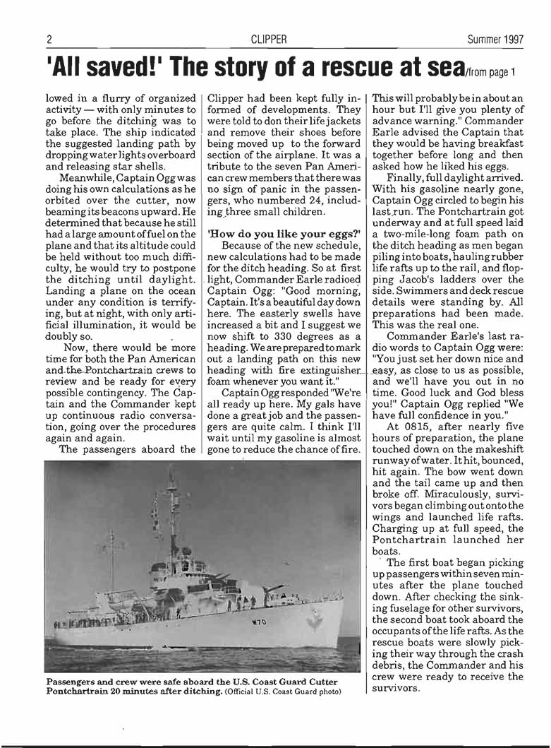 Clipper Newsletter Summer 1997 All Saved Story of a Rescue at Sea rsz 2