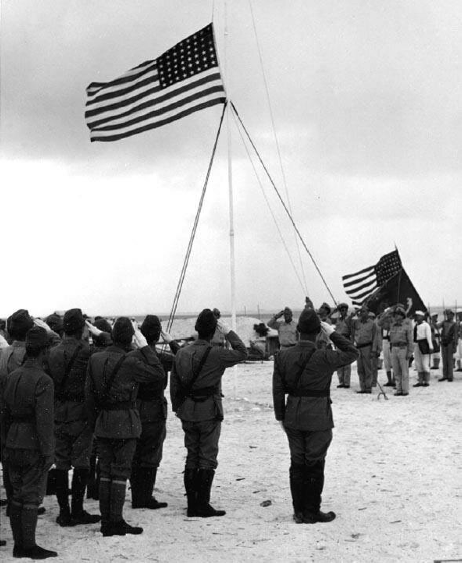 Japanese Surrender at Wake September 1945 (Naval History Center)