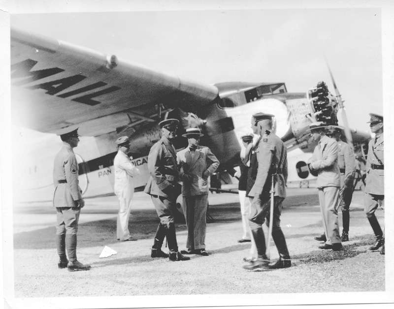 Princes flying Pan Am at France Field Canal Zone