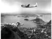 Pan Am Boeing B-377 Stratocruiser flying over Rio de Janiero, Brazil