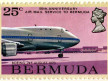 Pan Am on a Bermuda Stamp, 1970