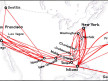  	  Pan Am Domestic Routes 1980s, R.E.G. Davies collection