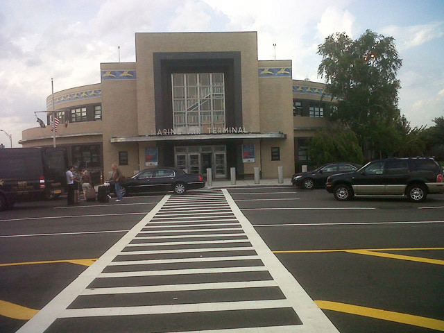 Pan Am's former Marine Air Terminal (MAT) building exterior today